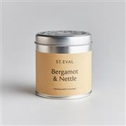 Bergamot &amp; Nettle scented tin candle