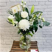 Elegant White Vase Arrangement