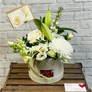 Elegant White Hatbox Design