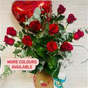 Love 12 Roses &amp; Balloon &amp; Chocolates