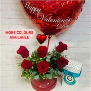 Devotion Hat Box &amp; Balloon &amp; Chocolates