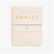 Anklet - silver moon