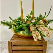 Double Candle Table Decoration 