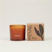 Bay &amp; Rosemary Amber Glass Candle 