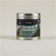 Orange &amp; Cinnamon, Christmas Scented Tin Candle