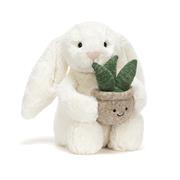 Cream Bunny with Plant