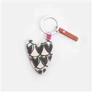 Mono Looped Hearts Keyring